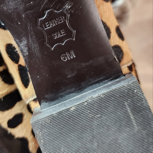 Tory Burch Boots Leopard Print Calf-Hair Chelsea Ankle Bootie 6 - Picture 15 of 15